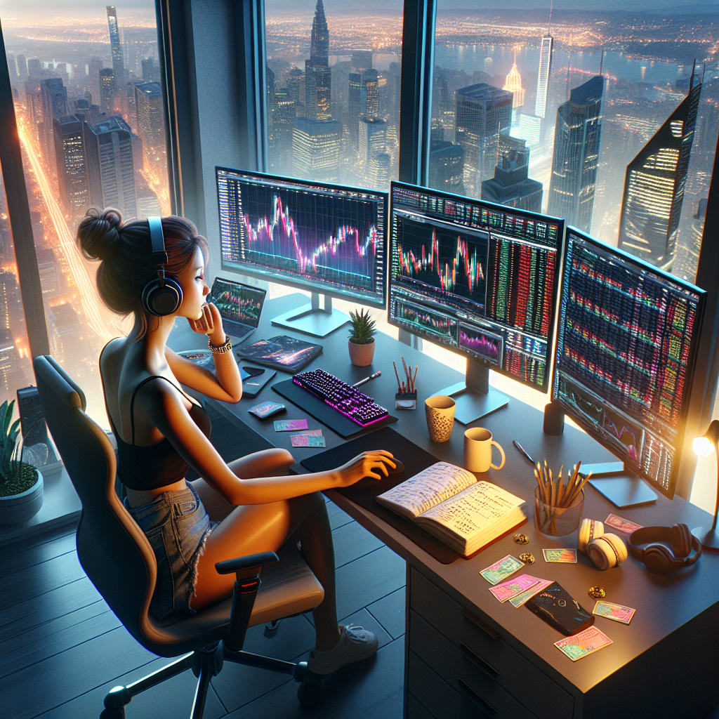 A graphic of a streamer looking at charts deciding the marginal opportunity cost