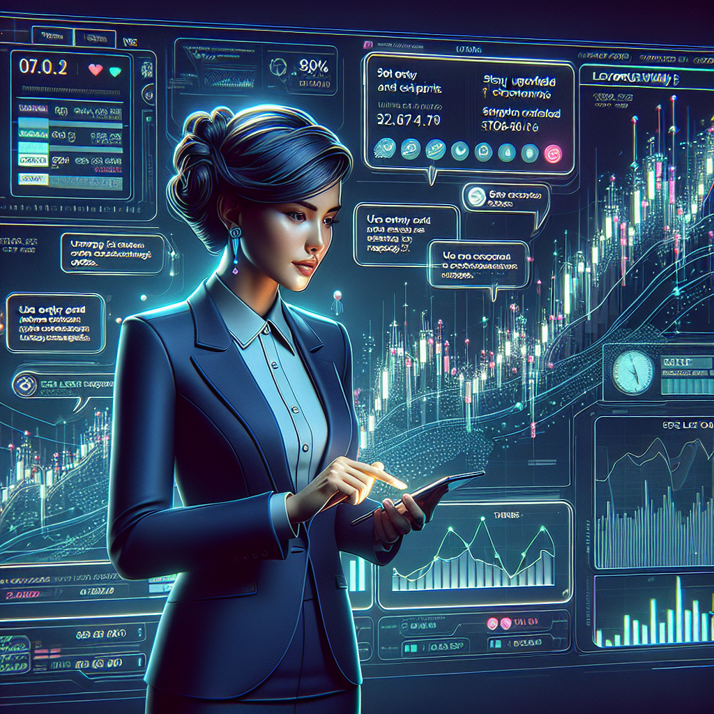 A graphic of a woman looking up what is futures day trading