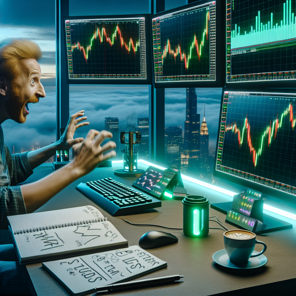 Graphic of a man watching candles and futures trading hours