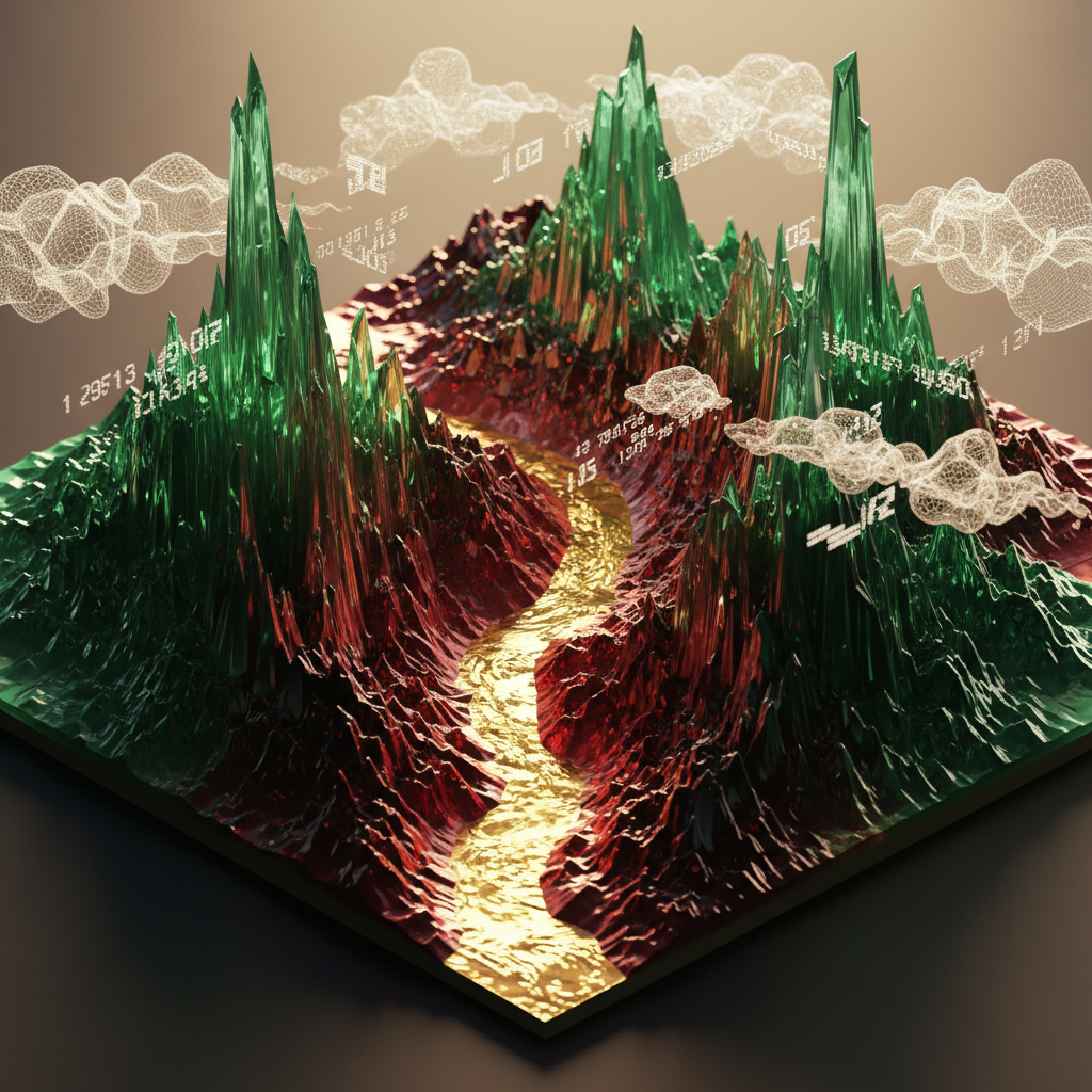 Graphic of mountains and number related to bond market hours