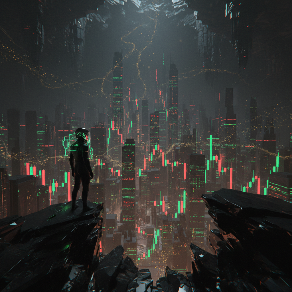 Graphic of a city related to es futures trading hours