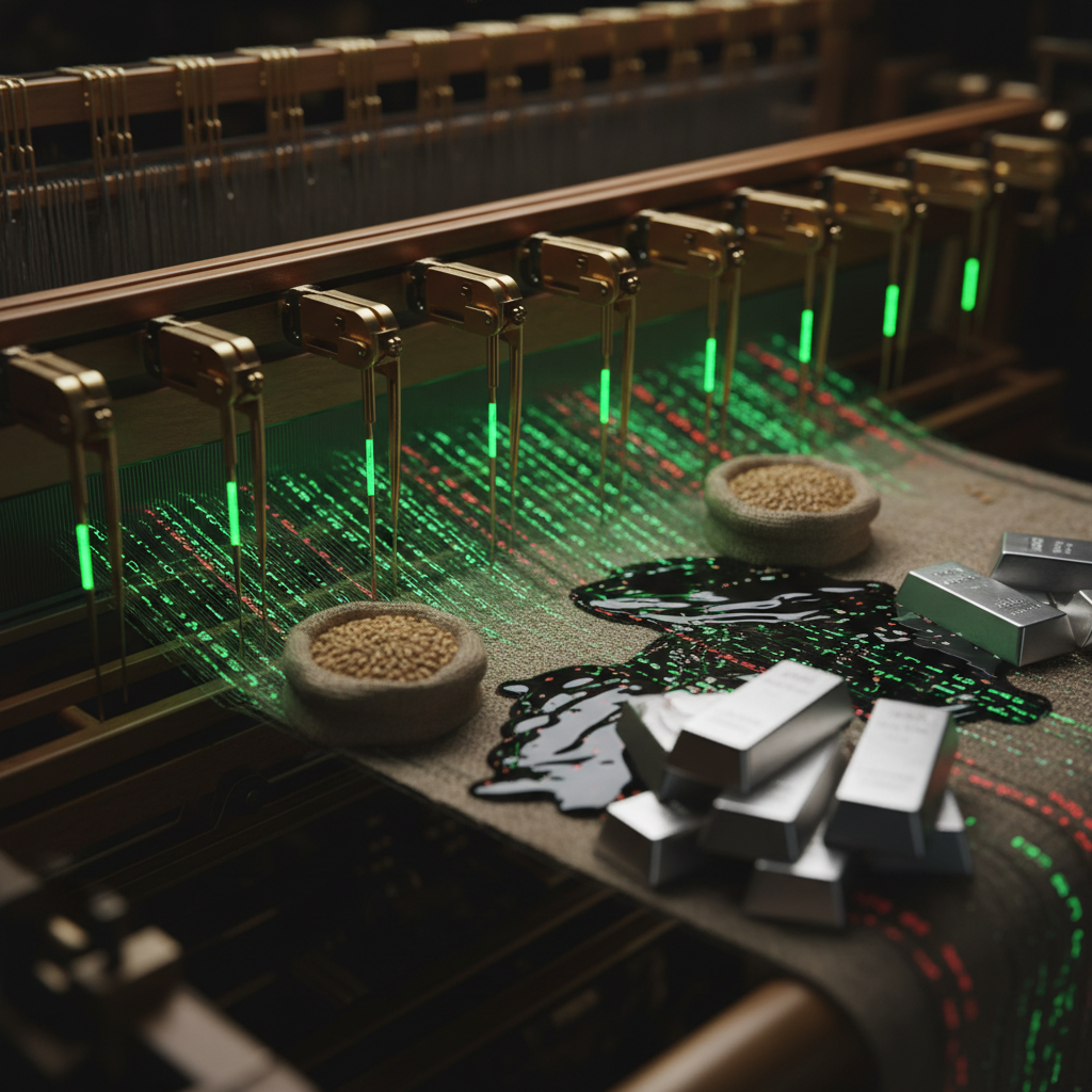 Graphic of a gold machine building a matt with numbers related to how to calculate p&l,