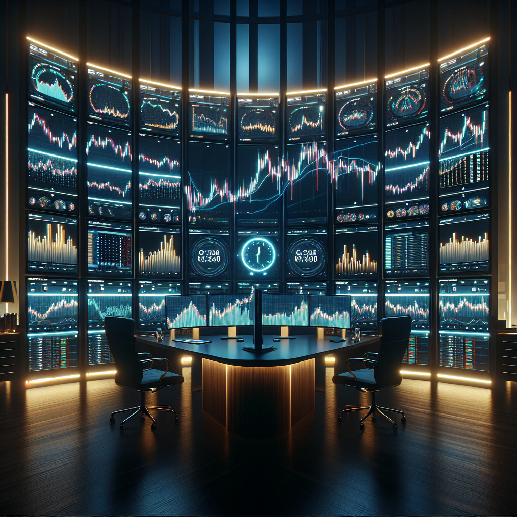  Graphic of computers analyzing usd futures contract