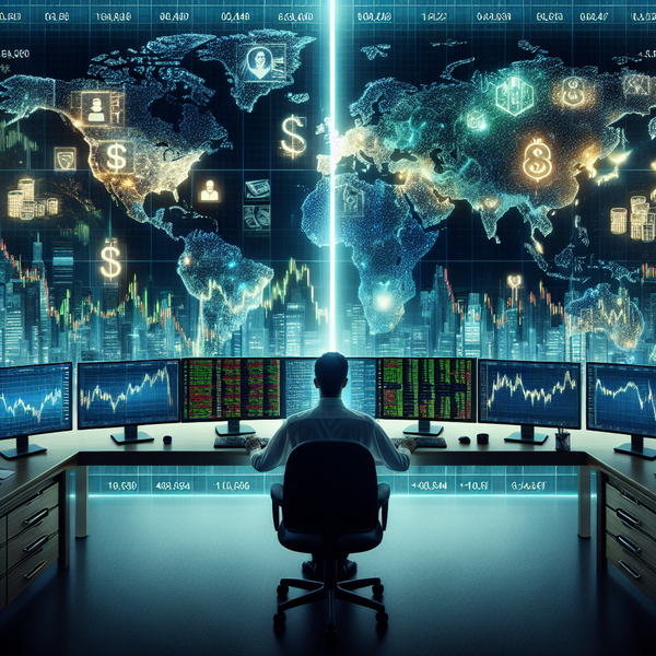 Graphic of man Studying futures options vs stock options.