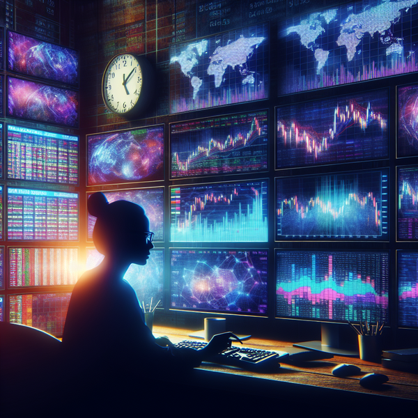 Graphic of women studying what time futures stop trading.